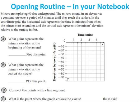 Opening Routine – In your Notebook