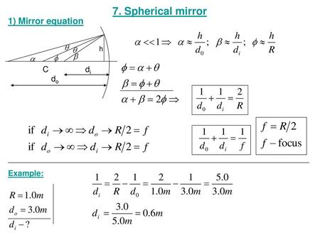 Mirror And Magnification Equations Ppt Video Online Download