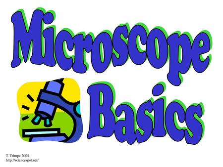 Microscope Basics T. Trimpe 2005 http://sciencespot.net/