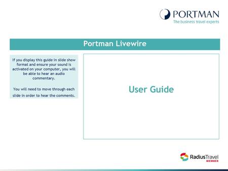 User Guide Portman Livewire