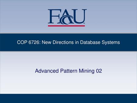Advanced Pattern Mining 02