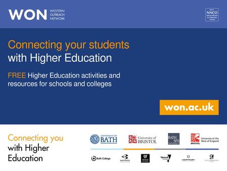 Connecting your students with Higher Education