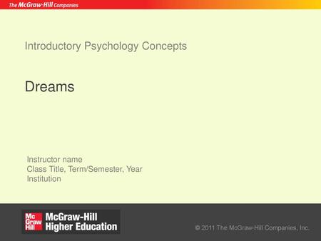 Introductory Psychology Concepts