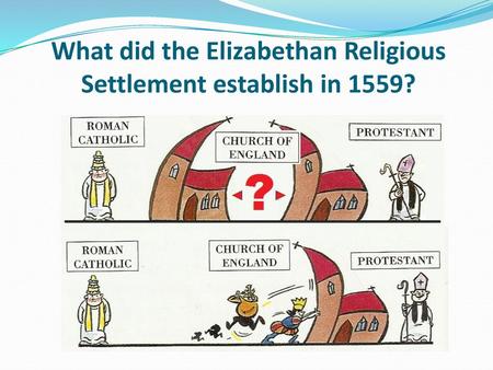 What did the Elizabethan Religious Settlement establish in 1559?
