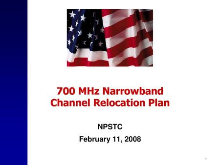 700 MHz Narrowband Channel Relocation Plan