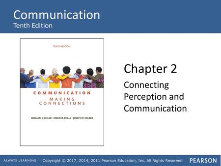 Chapter 2 Connecting Perception and Communication.
