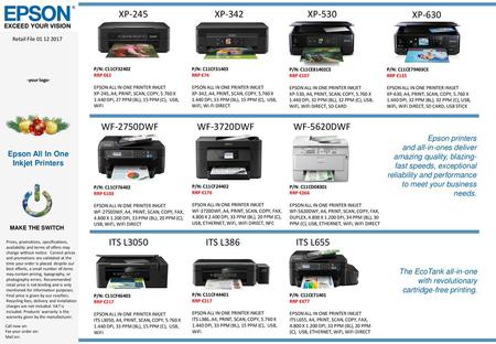 Epson All In One Inkjet Printers