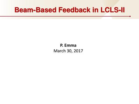 Beam-Based Feedback in LCLS-II