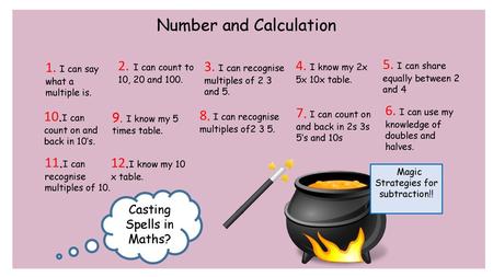 Counting, Number and Calculation
