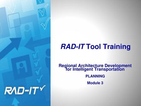 RAD-IT Architecture Software Training