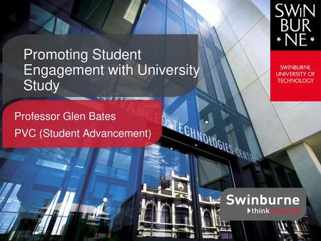 Promoting Student Engagement with University Study