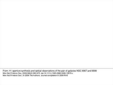 Figure 8 Global H i emission profile of NGC 6907 and 6908