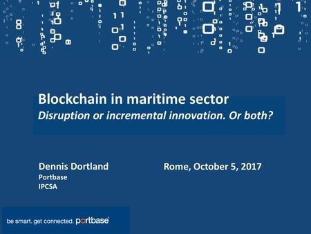 Blockchain in maritime sector