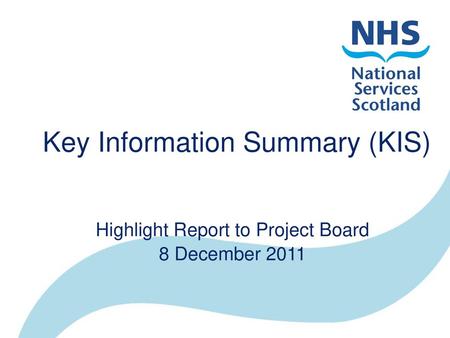Key Information Summary (KIS)