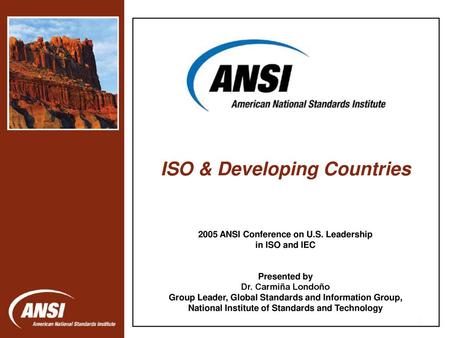 ISO & Developing Countries
