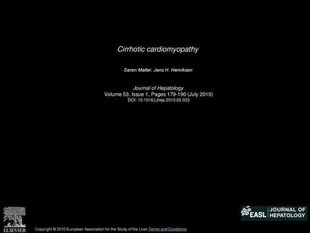 Cirrhotic cardiomyopathy