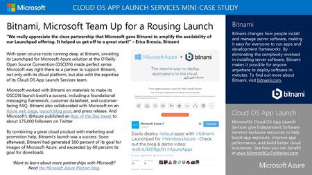 Cloud OS App Launch Services MINI-Case Study