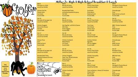 Miller Jr. High & High School Breakfast & Lunch
