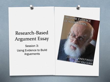 Research-Based Argument Essay