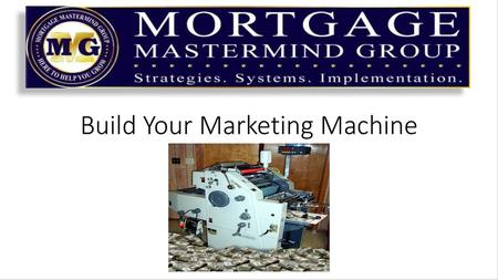 Build Your Marketing Machine