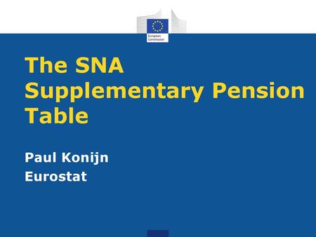 The SNA Supplementary Pension Table