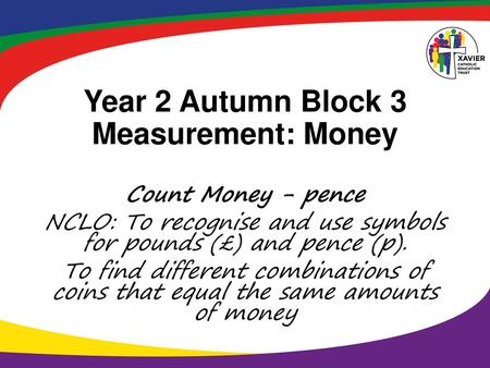 Year 2 Autumn Block 3 Measurement: Money