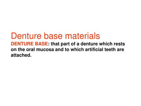 Elastomeric Impression Materials Dental Implant Courses