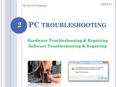 2 PC troubleshooting Hardware Troubleshooting & Repairing
