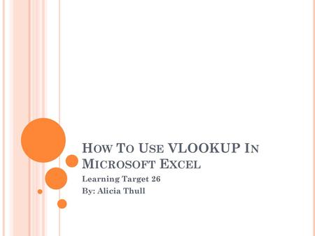 How To Use VLOOKUP In Microsoft Excel