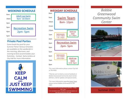 Bobbie Greenwood Community Swim Center