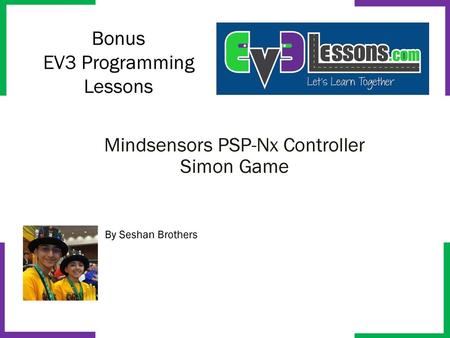 Mindsensors PSP-Nx Controller Simon Game