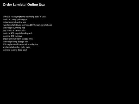 Order lamictal from canada