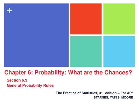 Chapter 6: Probability: What are the Chances?
