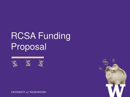 RCSA Funding Proposal.