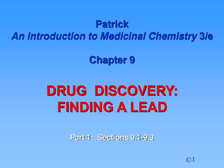 An Introduction to Medicinal Chemistry 3/e
