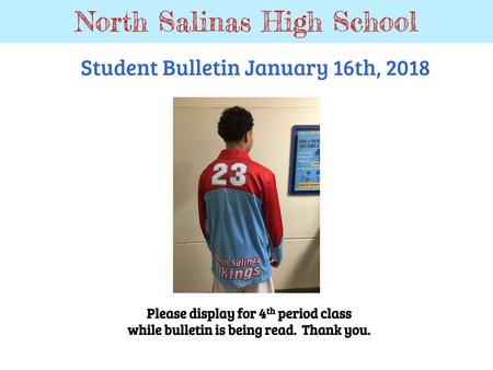 North Salinas High School
