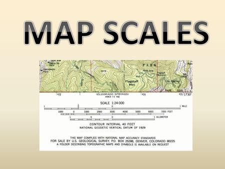 MAP SCALES.