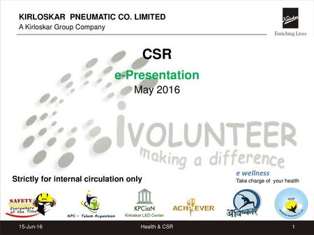 CSR e-Presentation May 2016