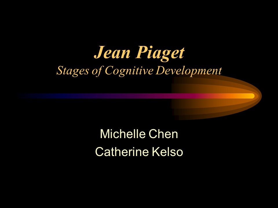 Jean Piaget Stages of Cognitive Development Michelle Chen