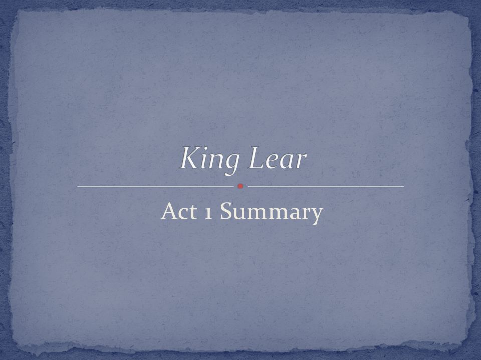 critical summary of king lear