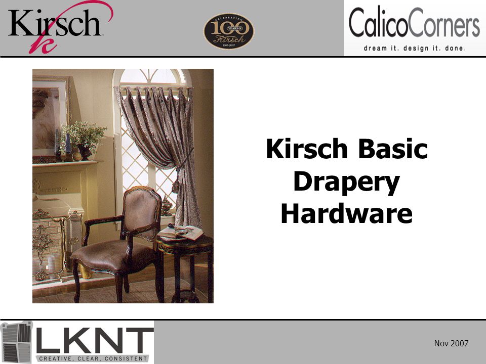 Kirsch Basic Drapery Hardware - ppt video online download