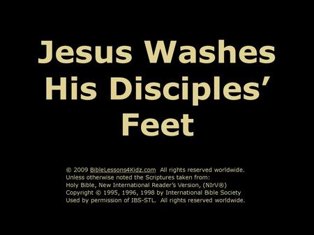 Jesus Washes His Disciples’ Feet