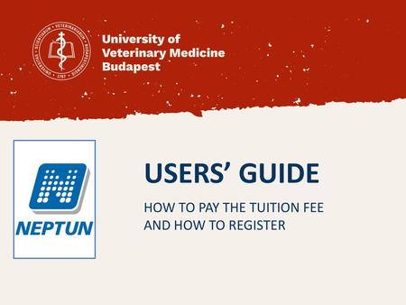 HOW TO PAY THE TUITION FEE AND HOW TO REGISTER