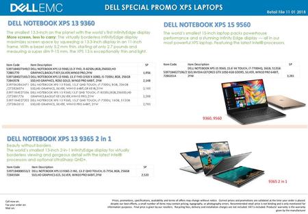 DELL SPECIAL PROMO XPS LAPTOPS