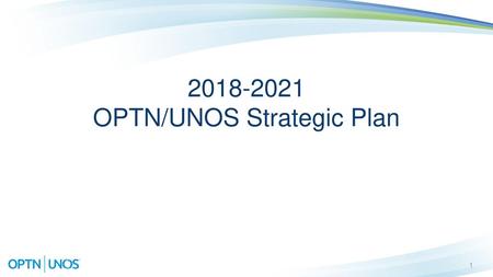 OPTN/UNOS Strategic Plan