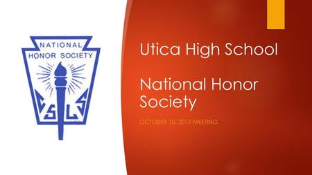 Utica High School National Honor Society