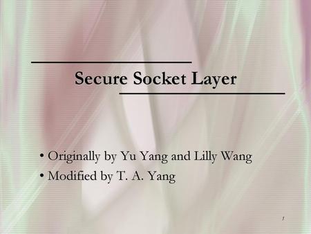 Originally by Yu Yang and Lilly Wang Modified by T. A. Yang