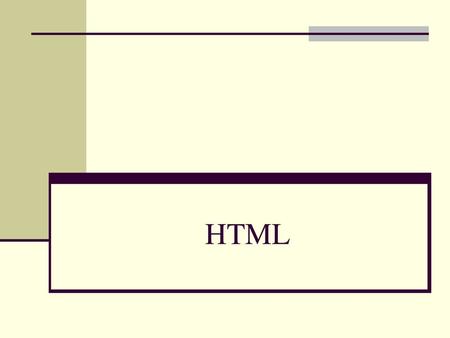 HTML.