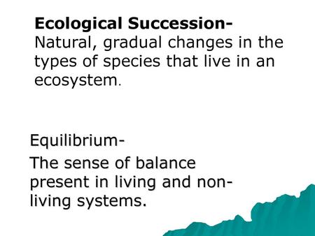 Ecological Succession-