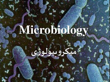 Microbiology میکروبیولوژی.